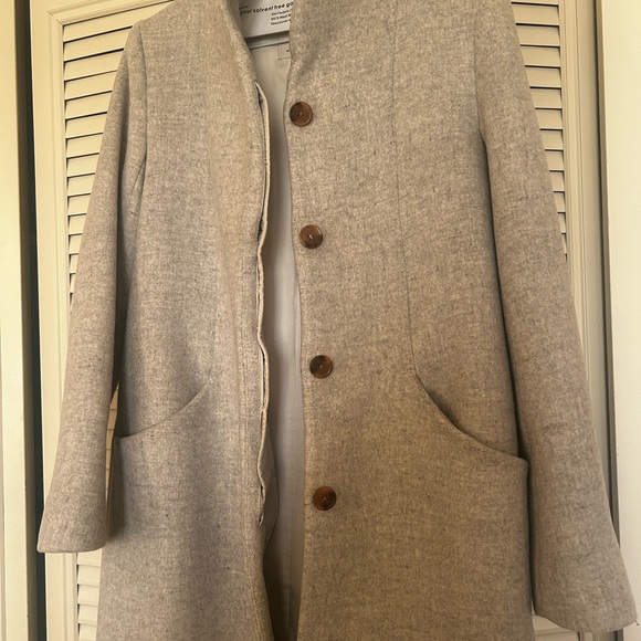 Aritzia Grey Cocoon coat - - Picture 2 of 4